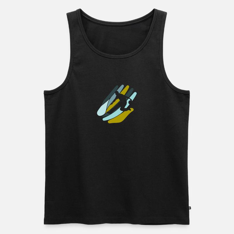 Bowling Bowlingkugel - Männer Premium Bio Tank Top - Schwarz
