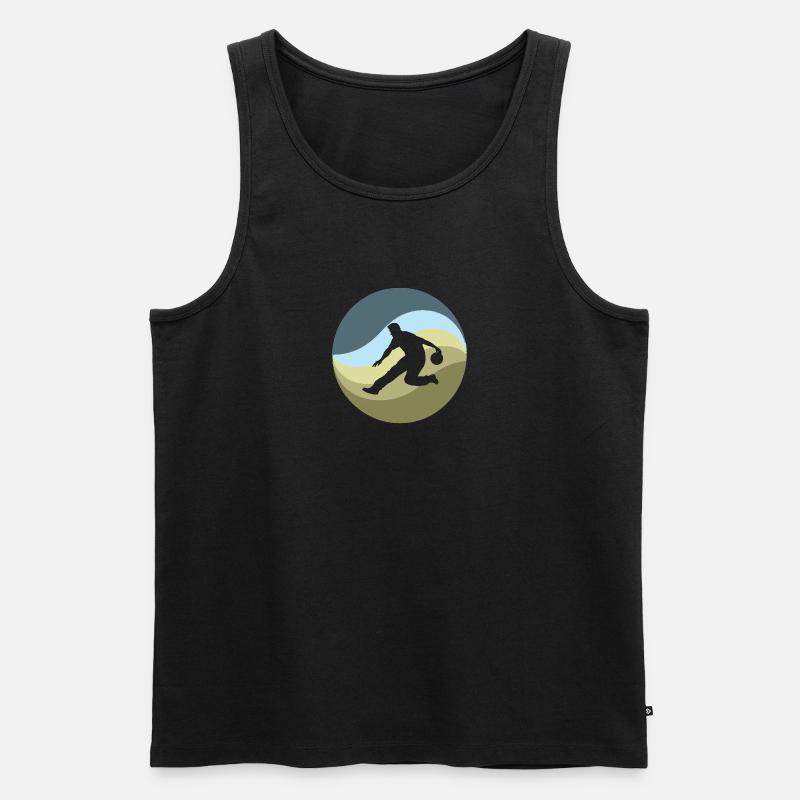 Bowling Bowlingkugel - Männer Premium Bio Tank Top - Schwarz