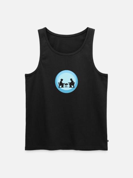 Brettspiele Taktik Gemeinschaftsspiele - Männer Premium Bio Tank Top - Schwarz