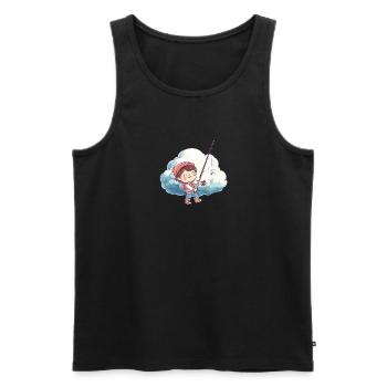 Angler Frogfish - Men's Premium Organic Tank Top - black - Front - AI Model Male 178 light (178cm)