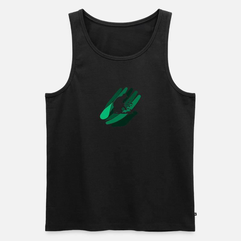 Garten Gartenarbeit Blume - Männer Premium Bio Tank Top - Schwarz