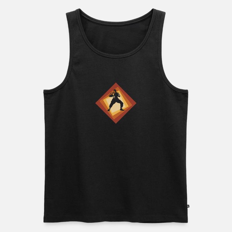MMA Grappling - Männer Premium Bio Tank Top - Schwarz