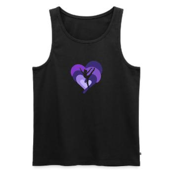 Handstand Gymnastics Trainer - Men's Premium Organic Tank Top - black - Front - Michal (187cm)