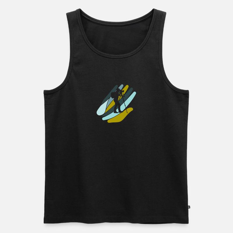 Fotografie Bild Objektiv - Männer Premium Bio Tank Top - Schwarz