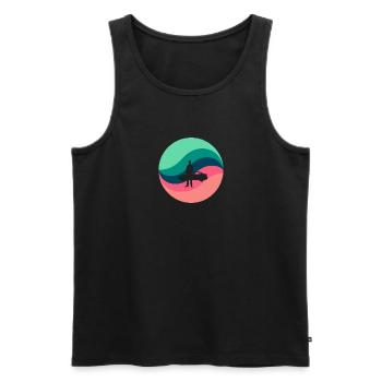 Auto Autoverkaeufer - Männer Premium Bio Tank Top - Schwarz - Vorne - Michal (187cm)