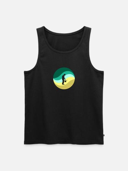Blume Hobbygärtner - Männer Premium Bio Tank Top - Schwarz
