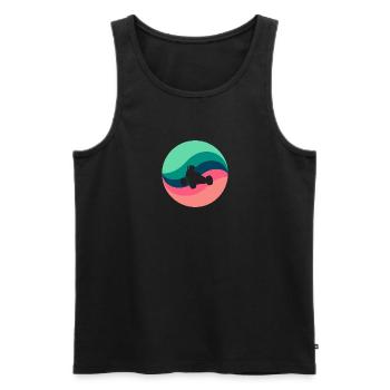 Auto - Männer Premium Bio Tank Top - Schwarz - Vorne - AI Model Male 178 light (178cm)
