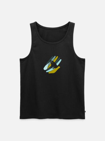 Amphibie Lurch Molch - Männer Premium Bio Tank Top - Schwarz