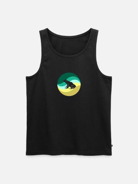 Frog Quack Amphibian - Men's Premium Organic Tank Top - black