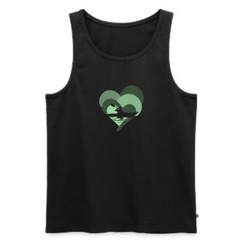 Kajakfahren Rafting - Männer Premium Bio Tank Top - Schwarz - Vorne - Michal (187cm)