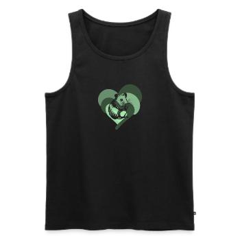 Hamster Guinea - Männer Premium Bio Tank Top - Schwarz - Vorne - Michal (187cm)