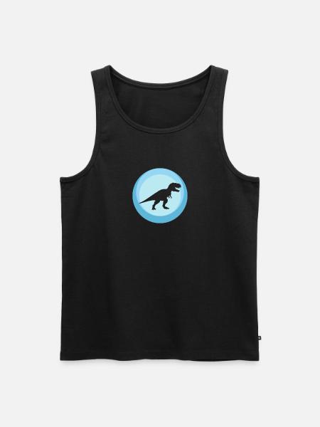 Dinosaurier Rex Reptil - Männer Premium Bio Tank Top - Schwarz