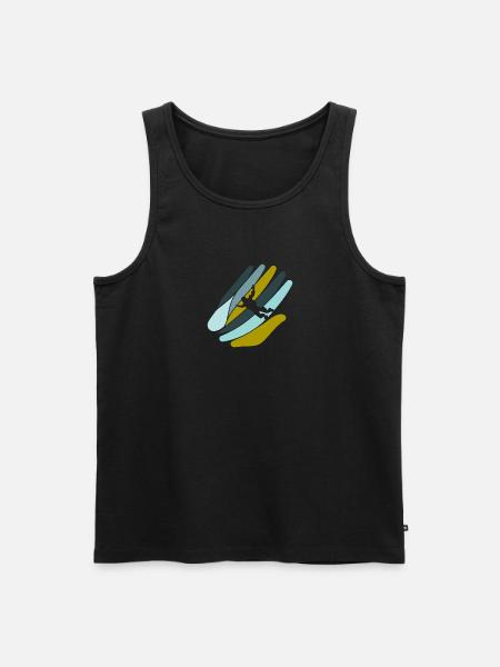 Skydive Flugsport - Männer Premium Bio Tank Top - Schwarz