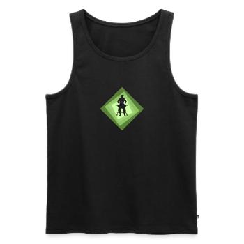 BBQ Grillen - Männer Premium Bio Tank Top - Schwarz - Vorne - AI Model Male 178 light (178cm)