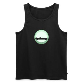 Véhicule de course à la dérive - Débardeur bio Premium Homme - noir - Devant - Michal (187cm)