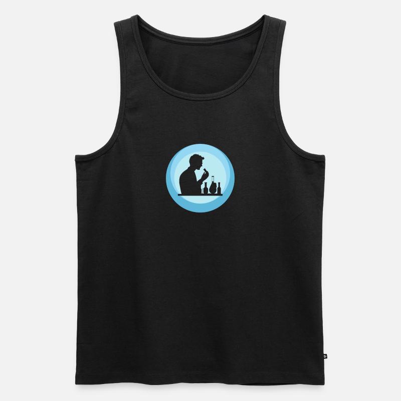 Chemie Labor Element - Männer Premium Bio Tank Top - Schwarz