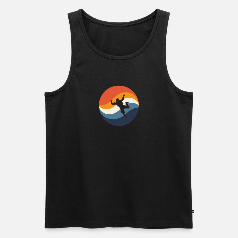 Skydive Luft - Männer Premium Bio Tank Top - Schwarz
