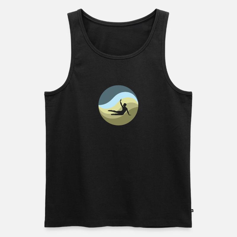 Turner Handstand - Männer Premium Bio Tank Top - Schwarz