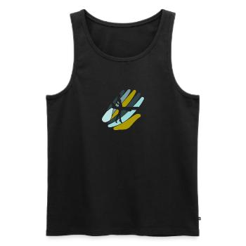 Stewardess Flugzeug - Männer Premium Bio Tank Top - Schwarz - Vorne - Michal (187cm)