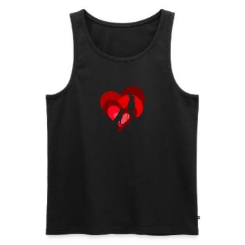 Dog Training Dog Trainer - Men's Premium Organic Tank Top - black - Front - Michal (187cm)