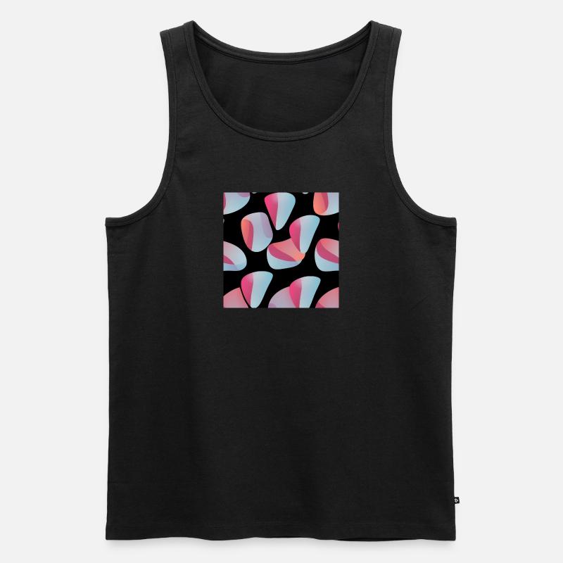 Dynamic Geometric Pattern - Men's Premium Organic Tank Top - undefined