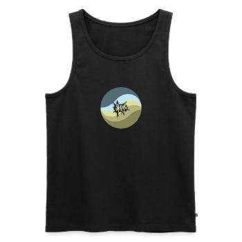 Graffiti Urban - Männer Premium Bio Tank Top - Schwarz - Vorne - AI Model Male 178 light (178cm)