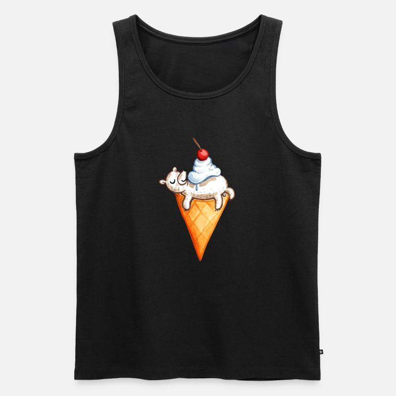 Eis Eis Baby - Eisbär - Männer Premium Bio Tank Top - Schwarz