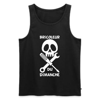 Bricoleur du dimanche (blanc) - Débardeur bio Premium Homme - noir - Devant - Michal (187cm)