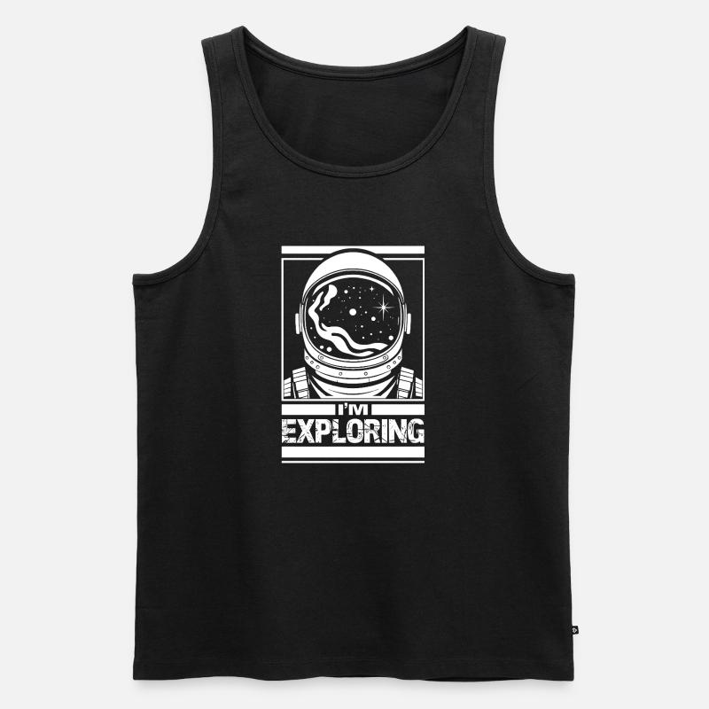 J’explore - Débardeur bio Premium Homme - noir