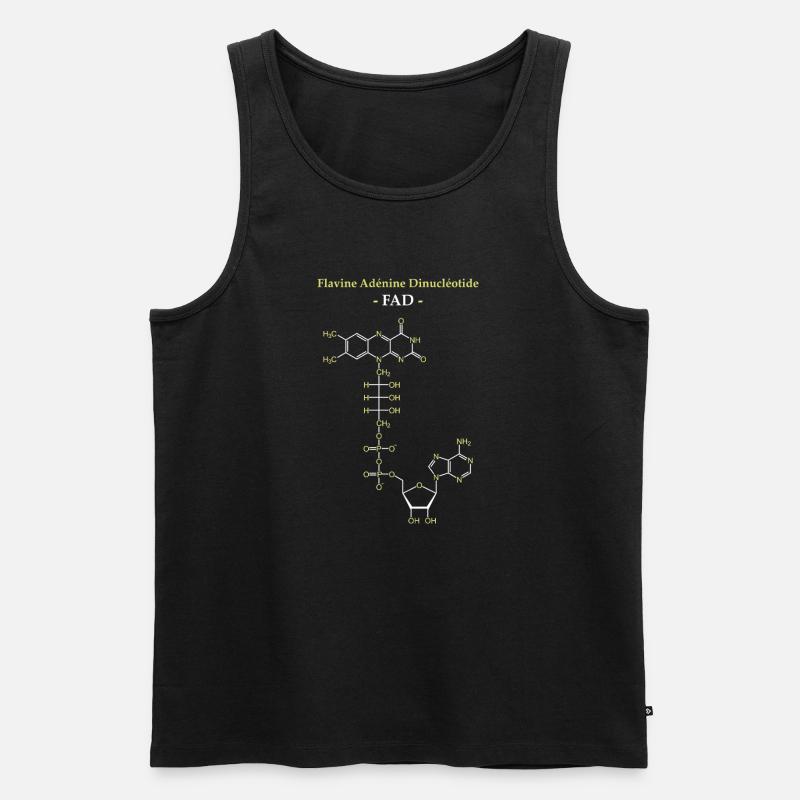 ADF Flavin-Adenin-Cofaktor - Männer Premium Bio Tank Top - Schwarz