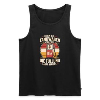 Karneval Als Tankwagen Verkleidet JGA Kostüm Bier - Männer Premium Bio Tank Top - Schwarz - Vorne - Michal (187cm)