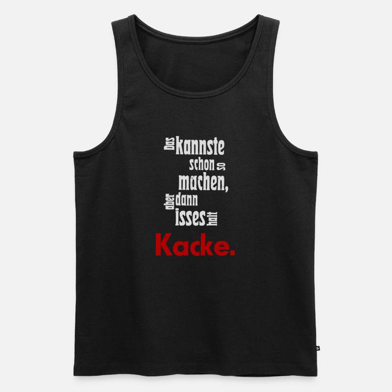 Das kannste schon so machen... - Männer Premium Bio Tank Top - Schwarz