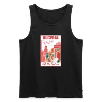 Algérie Off The System – Paysage coloré - Débardeur bio Premium Homme - noir - Devant - Michal (187cm)