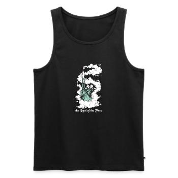 the Land of the Free - Männer Premium Bio Tank Top - Schwarz - Vorne - Michal (187cm)