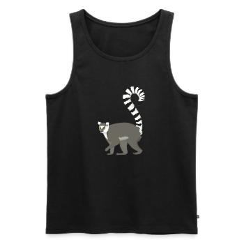 Katta - Männer Premium Bio Tank Top - Schwarz - Vorne - AI Model Male 178 light (178cm)