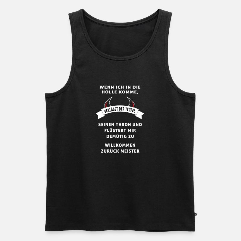 Teufel Meister - Männer Premium Bio Tank Top - Schwarz