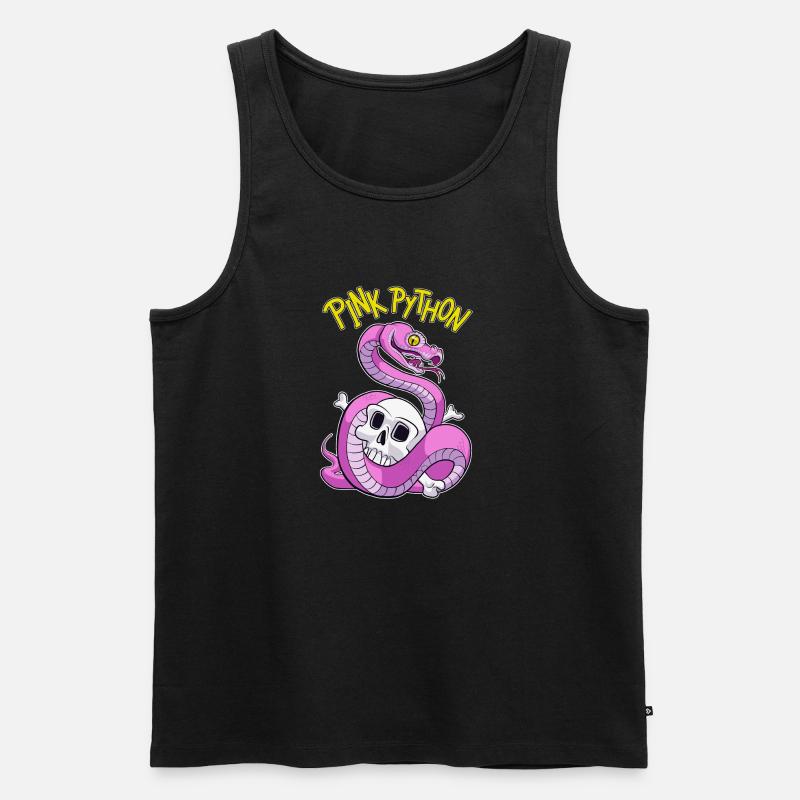 Pink Python - Men's Premium Organic Tank Top - black