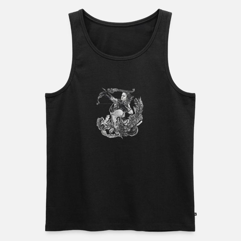 Schütze Sternzeichen - Männer Premium Bio Tank Top - Schwarz