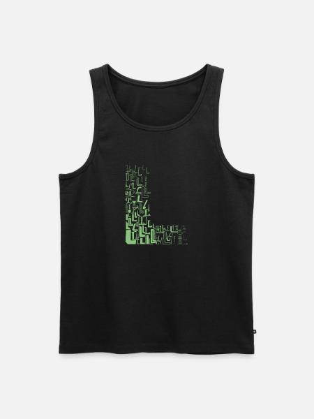 Schriftart Mode L - Männer Premium Bio Tank Top - Schwarz
