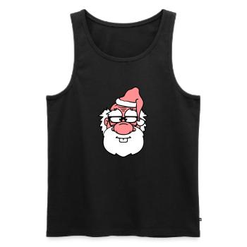 noël santa claus nicholas santa c - Débardeur bio Premium Homme - noir - Devant - AI Model Male 178 light (178cm)