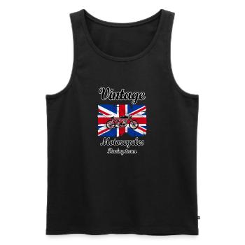 uk motorcycles racing - Débardeur bio Premium Homme - noir - Devant - Michal (187cm)