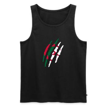 Algeria in the skin - Men's Premium Organic Tank Top - black - Front - AI Model Male 178 light (178cm)