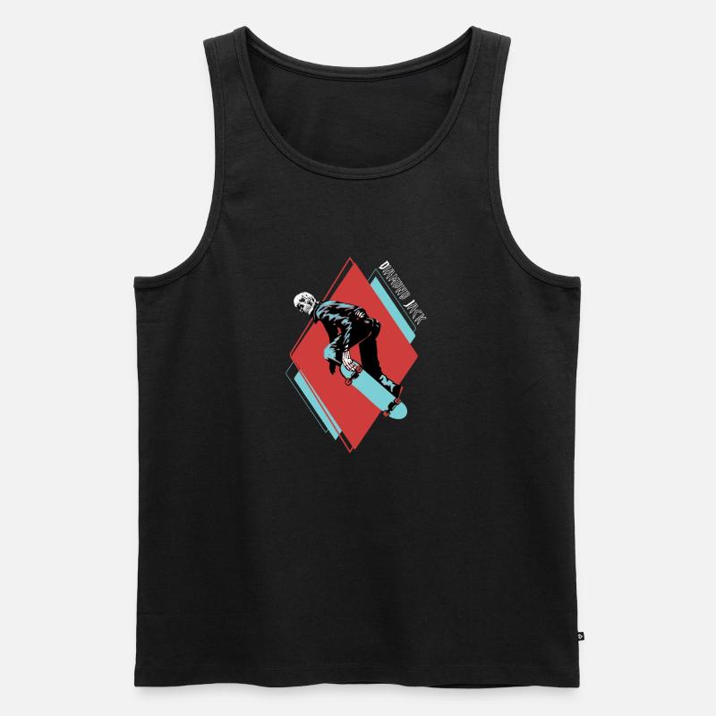 Diamond Jack - Männer Premium Bio Tank Top - Schwarz