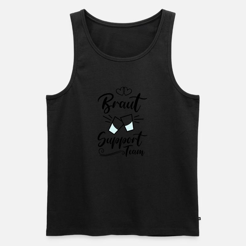 braut support team kurze - Männer Premium Bio Tank Top - Schwarz
