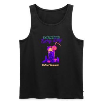 Mohito tous les jours - Débardeur bio Premium Homme - noir - Devant - Michal (187cm)