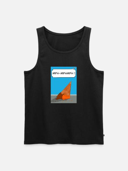 Kenny ließ sein Eis fallen - Männer Premium Bio Tank Top - Schwarz