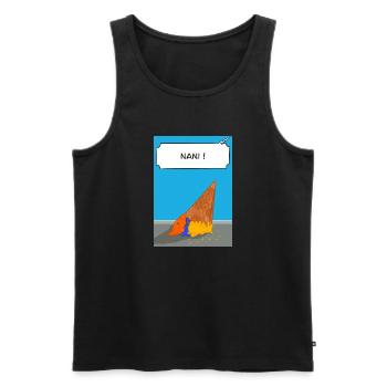 The little ninja dropped his ice cream - Men's Premium Organic Tank Top - black - Front - Michal (187cm)