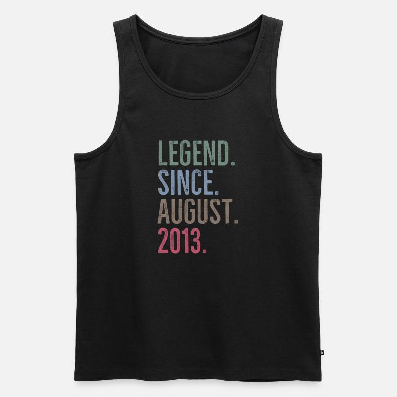 Legende seit August 2013 - Männer Premium Bio Tank Top - Schwarz