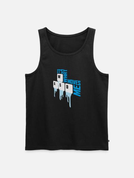 its what moves me - Men's Premium Organic Tank Top - black