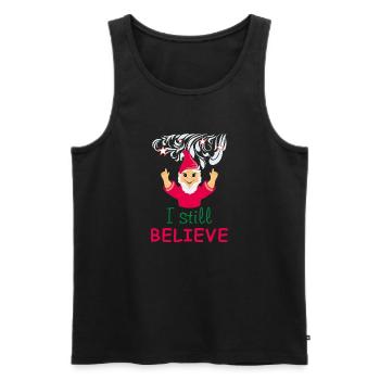 Happy dwarf. I still believe - Men's Premium Organic Tank Top - black - Front - Michal (187cm)
